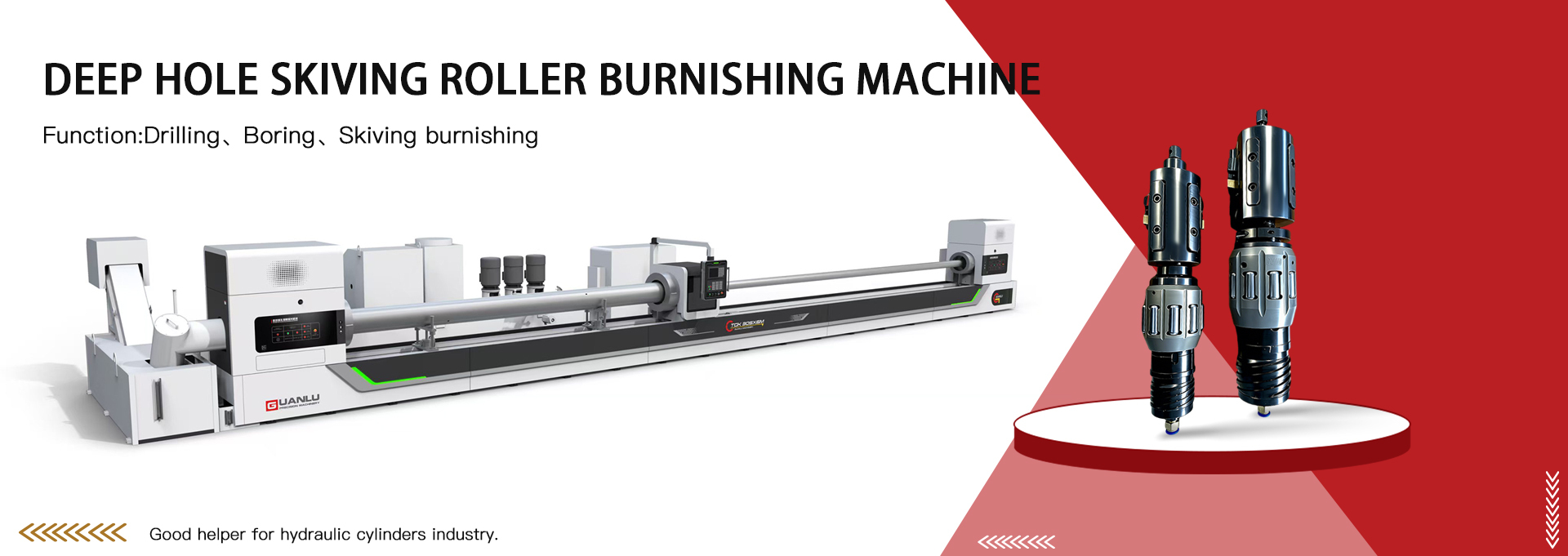 deep hole skiving roller burnishing machine